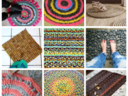 11 идей домашних ковриков — фото необычных вариантов